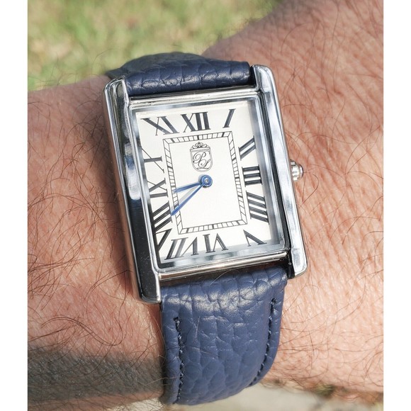 Classic Pierre Lucerne 1888 Swiss Inspired Mens Iconic Designer Tank Dress Watch - Picture 6 of 12